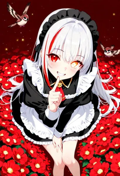 スズメと侍女ちゃん