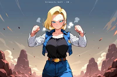 セルと１８号１