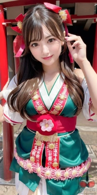 【限定】私の神社であなたをお迎えし、あなたの幸福を願っています。
