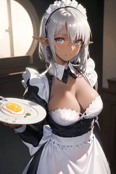メイドちゃんの目玉焼き