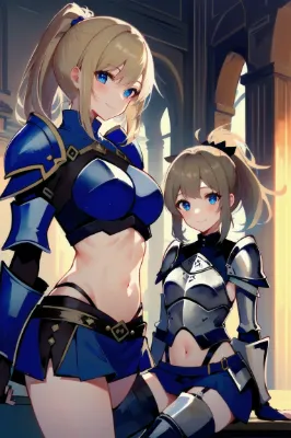 双子の女騎士