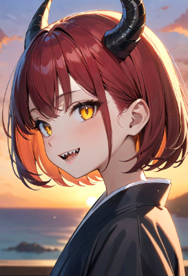 夕焼けの竜娘
