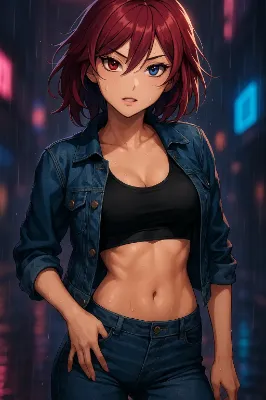 【過去画像リメイク企画 5】 雨の中、佇む少女