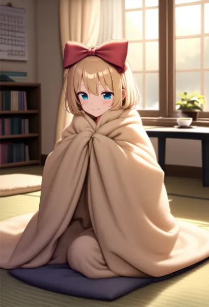 包まってあたたかい