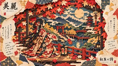 紅葉の橋で紡ぐ秋の記憶