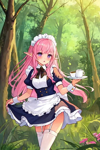 エルフのメイドのパンツを見たらとんでもないことになりますよ