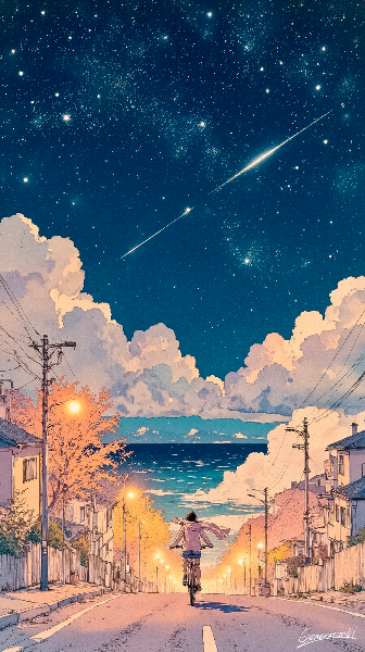 星のカーテンをくぐって／スマホ壁紙アーカイブ