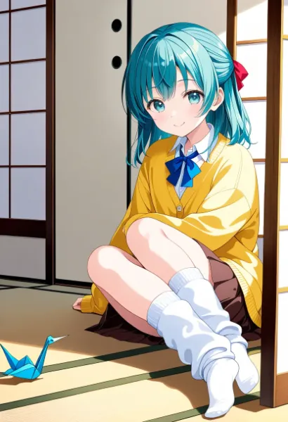 常磐アクア（お題：折り鶴）