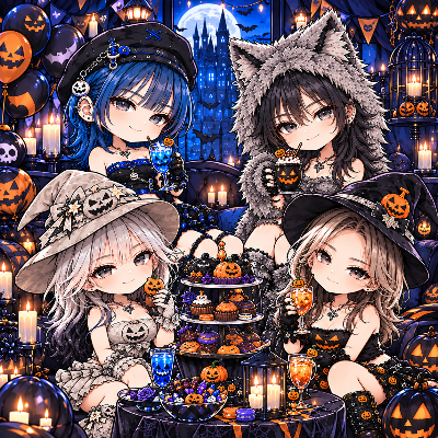 ハピハロ ちびver(レージュ,あおい,ウルフ,クール)10/31