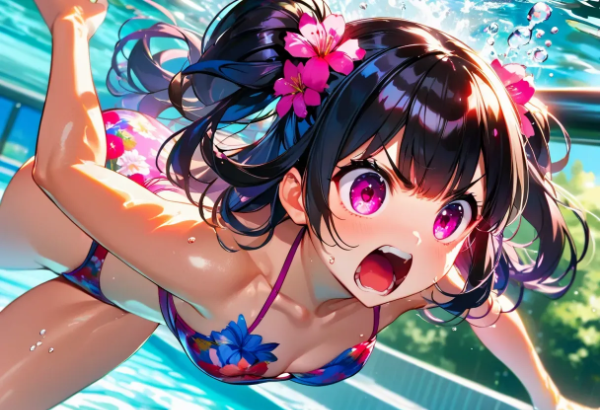 水泳をしている、うちの子…！！その1