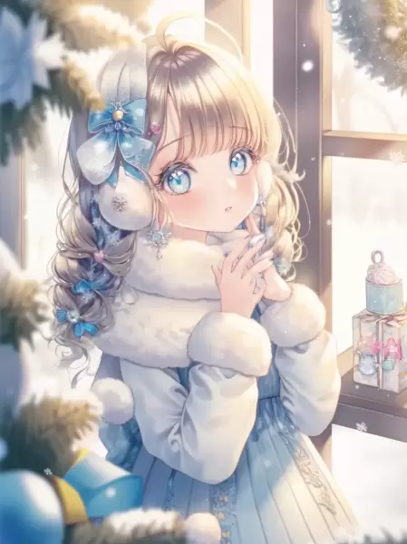 きらめく雪の日