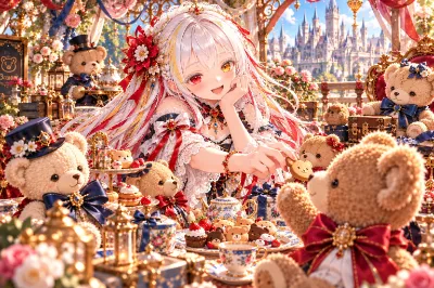 くまさんたちの秘密のお茶会♪ ～恋の応援大作戦♡ 玄葉の「あ～ん♪」に彩葉はもうメロメロです！～