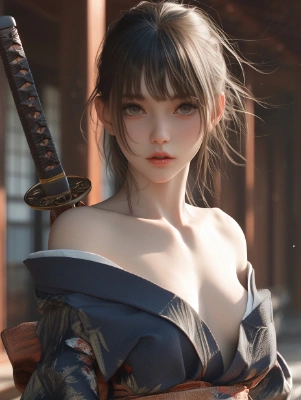 着物×日本刀