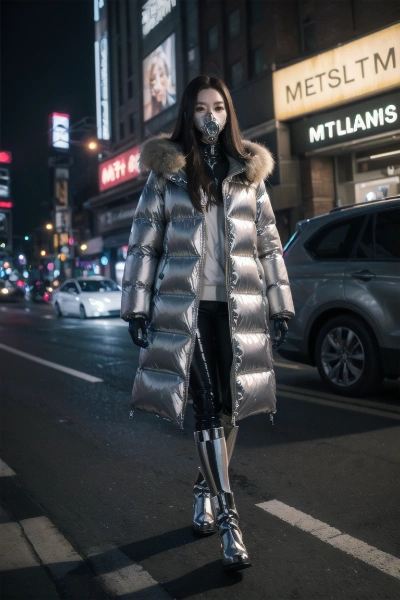 メタリックなお姉さん