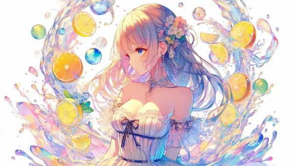 果実の雫に舞う夏の精霊