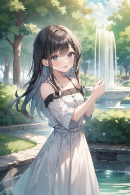 水が気持ちいいね