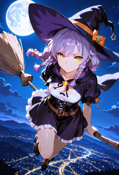 空飛ぶ魔女