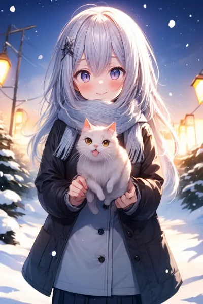 猫と雪と