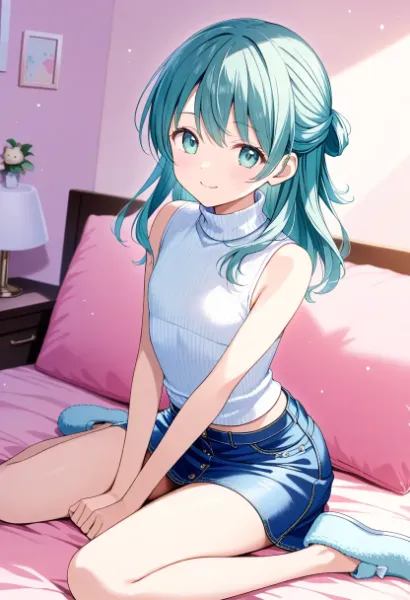 常磐アクア（お題：ルームシューズ）