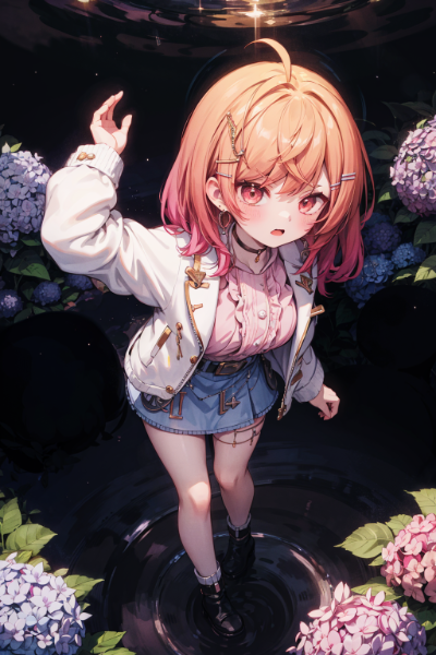 紫陽花と莉々華