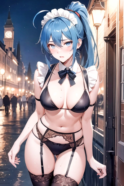 困り顔のメイドさん