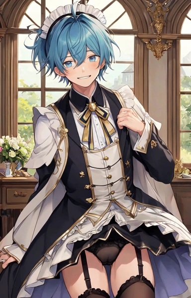 ちょっと若かった頃のメイド君