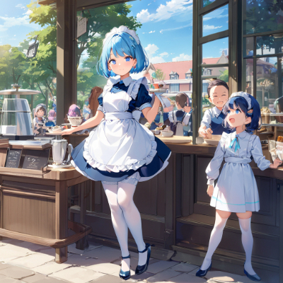 お昼のカフェ