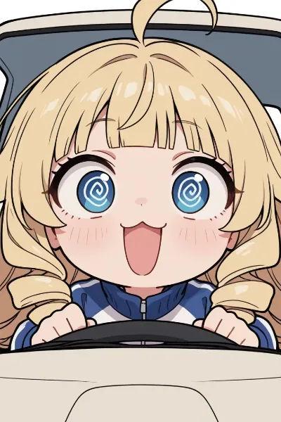 走る雲の影を飛び越えますわ！