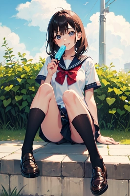 夏セーラー服JK