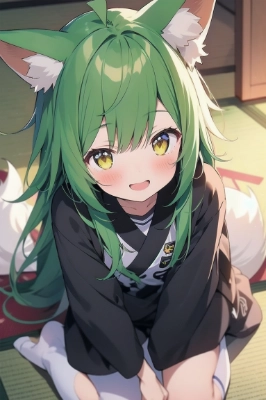 緑きつねっこちゃん