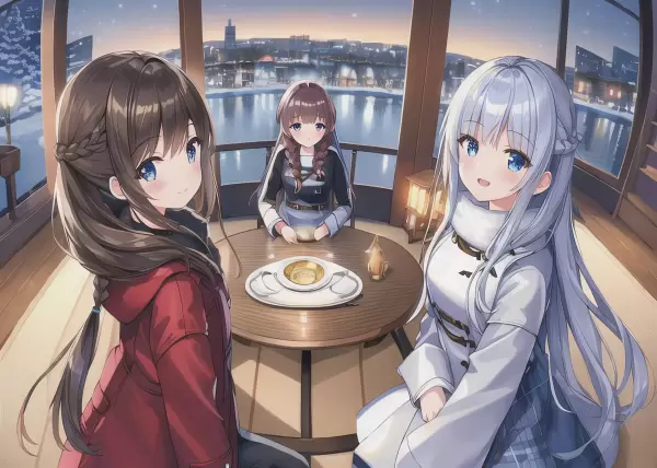 部屋で待っていた3人