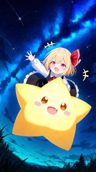 願い星なのかー♪