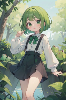 カエルに育てられた女の子