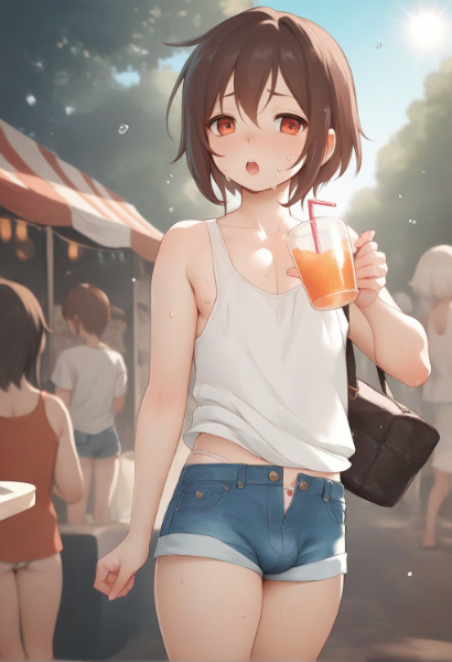 夏の汁だく男の娘