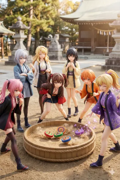 喧嘩独楽（おま好きガールズ×独楽）