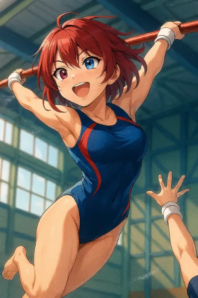 【過去画像リメイク企画 19】 器械体操する少女たち