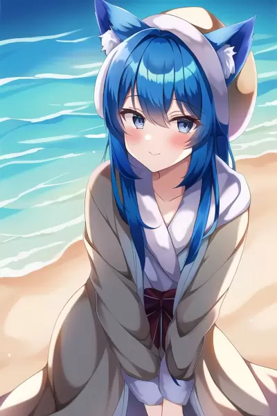 砂浜に…来た！