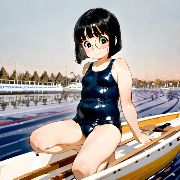 ボートの準備中