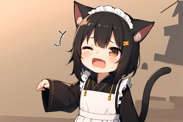 目に砂が入って痛いニャー＞＜