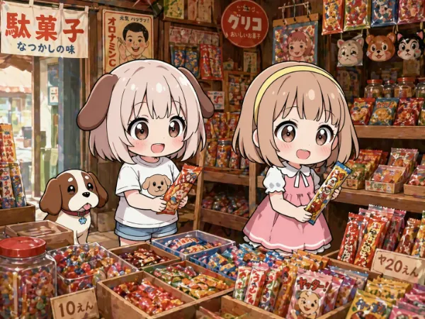 昭和レトロな駄菓子屋