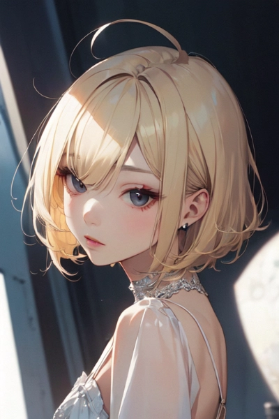 金髪ボブ子