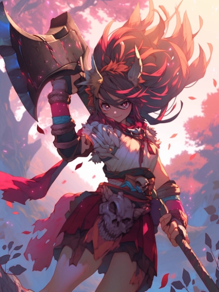 No.492　斧使いの女の子