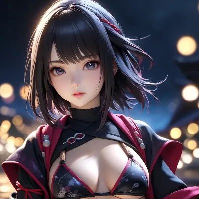 夜祭りの神秘美女