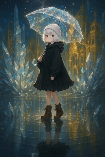 星降るクリスタルの夜散歩