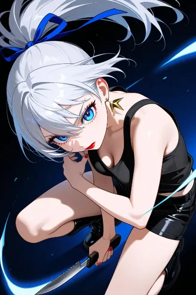 組織にて戦闘訓練中　(幼少期の劉妃)