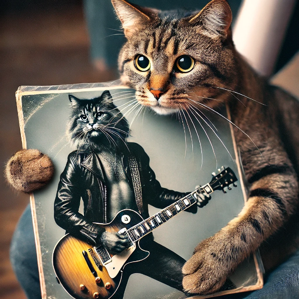 レコードジャケットと猫さん