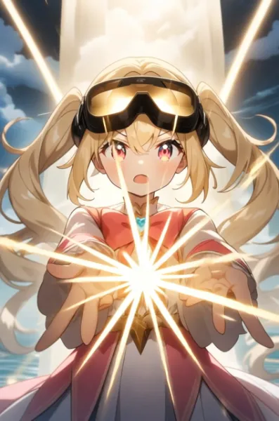 ルリが光の魔法を、放つ瞬間の動画よ🎵