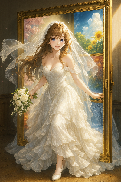 絵画から飛び出した夢の花嫁