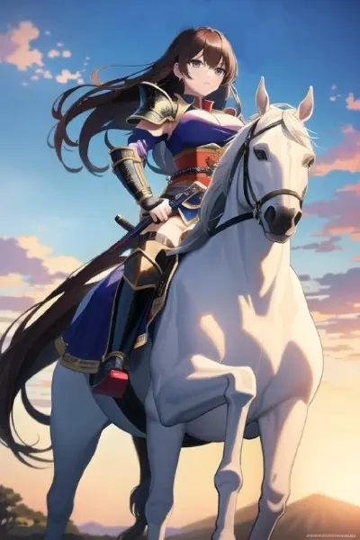 馬上の女武士