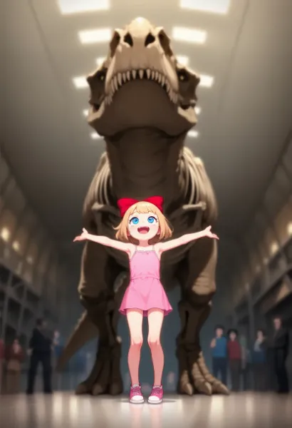 恐竜さんって大きいねー